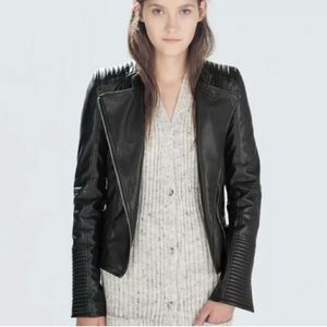 Zara faux leather jacket